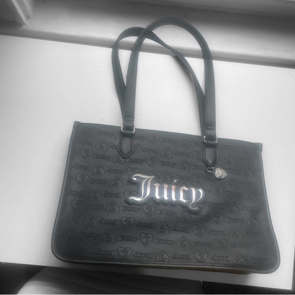 Juicy Couture Black Embossed Tote